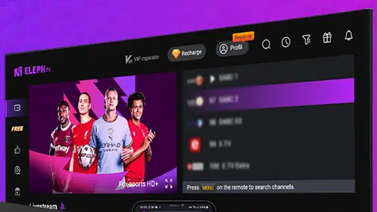 Eleph TV app screen