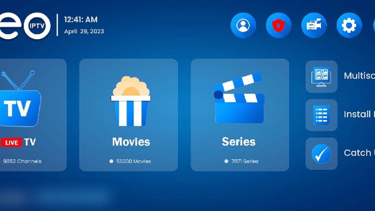 Geo IPTV app screen