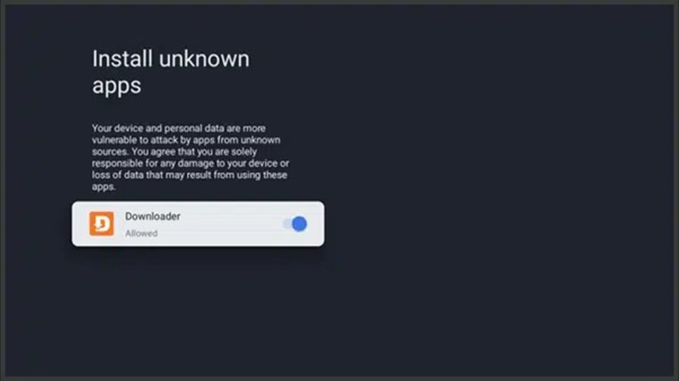 Step 2: Allow Downloader to install apps